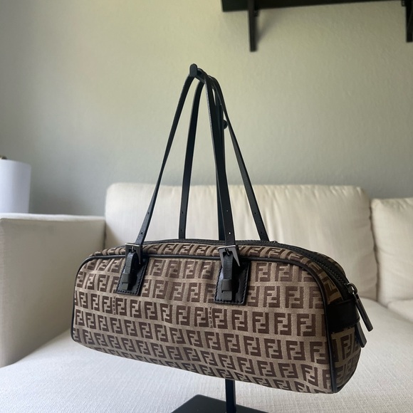 🤎❌️SOLD❌️FENDI Zucchino Handle Bag🤎 - Picture 3 of 10